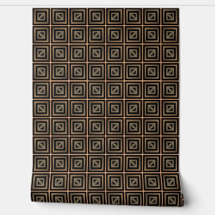 Stilvoll Elegant Retro Geometric Classy Deko Brown Tapete