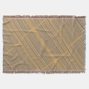 Stilvoll Elegant Tan Gray Striping Muster Decke