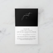 Stilvoll eleganter Individuelle Name Bride Wedding Karte (Innenseite)