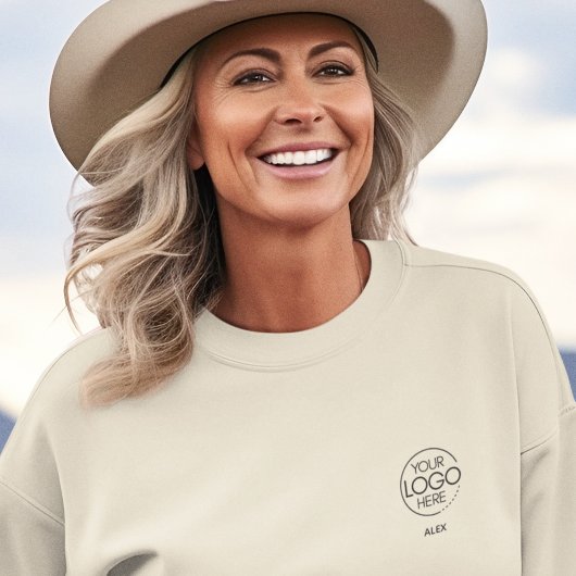Stilvoll elegantes Firmenlogo Sweatshirt
