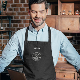 Stilvoll elegantes Logo für Black Company Schürze