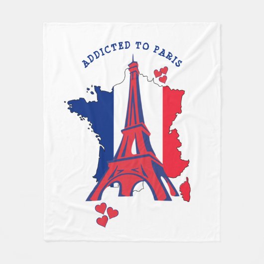 Stilvoll ergänzt durch PARIS Fleecedecke (Vorderseite)