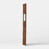 Stilvoll Etched Brown Paisley Floral Muster Case-Mate iPhone Hülle (Rückseite / Rechts)