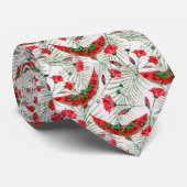 Stilvoll farbenfroher Hummingbird Krawatte (Gerollt)