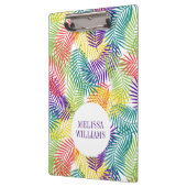 Stilvoll farbige tropische Blattmuster Klemmbrett (Links)