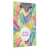 Stilvoll farbige tropische Blattmuster Klemmbrett (Rechts)