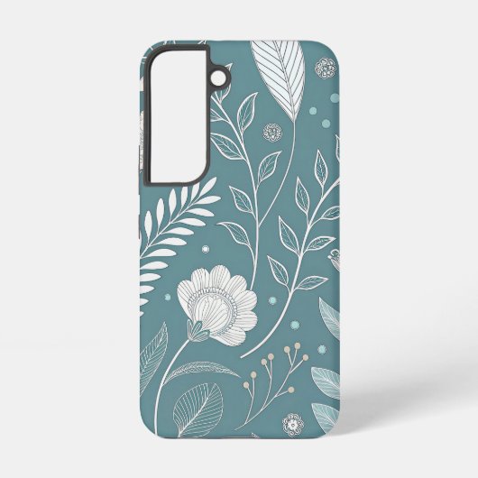Stilvoll floral Abstrakt Samsung Galaxy Hülle (Rückseite)