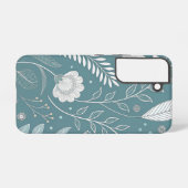 Stilvoll floral Abstrakt Samsung Galaxy Hülle (Rückseite (Horizontal))