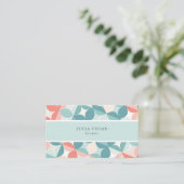 Stilvoll floral Tile Patten Designer Visitenkarte (Stehend Vorderseite)