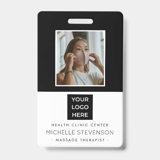 Stilvoll Foto Mitarbeiter Ausweis (Vorderseite)