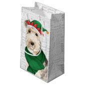 Stilvoll Funny Lakeland Terrier Lover Weihnachten Kleine Geschenktüte (Rückseite Schrägansicht)