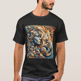 "Stilvoll gedruckter T - Shirt - Trendy Graphic Te