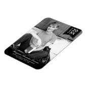 Stilvoll gehefteter Abschluss Announcement Magnet (Linke Seite)