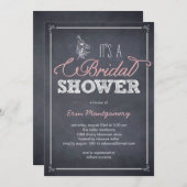 Stilvoll gekleidete Bridal-Dusche Einladungen (Vorne/Hinten)