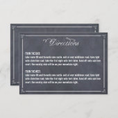 Stilvoll gekleidete Fahrtkarte Begleitkarte (Vorne/Hinten)