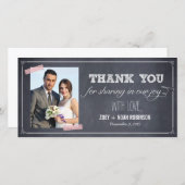 Stilvoll gekleidete Hochzeit Vielen Dank für Ihre Dankeskarte (Vorne/Hinten)