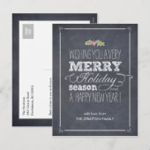 Stilvoll gekleidete Urlaubskarte Postkarte (Vorne/Hinten)