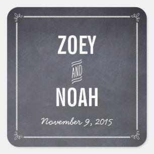 Stilvoll gekleideter Gefälligkeitsaufkleber Quadratischer Aufkleber