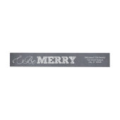 Stilvoll gekleidetes Holiday Wraparound Label (Person)
