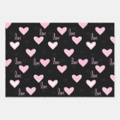 Stilvoll gemischter Valentinstag Geschenkpapier Set (Vorderseite)