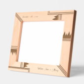 Stilvoll geometrischer Individuelle Name-Holzlaser Geätzte Rahmen (Links)