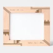 Stilvoll geometrischer Individuelle Name-Holzlaser Geätzte Rahmen (Vorderseite)