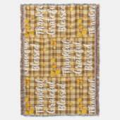 Stilvoll gesegnet, dankbar, dankbar, Erntedank Decke (Vorderseite Vertikal)