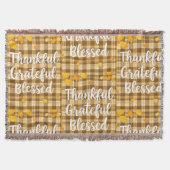 Stilvoll gesegnet, dankbar, dankbar, Erntedank Decke (Vorderseite)