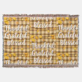 Stilvoll gesegnet, dankbar, dankbar, Erntedank Decke