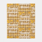 Stilvoll gesegnet, dankbar, dankbar, Erntedank Fleecedecke (Vorderseite)