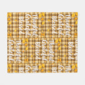 Stilvoll gesegnet, dankbar, dankbar, Erntedank Fleecedecke (Vorderseite (Horizontal))