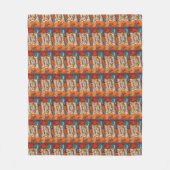 Stilvoll gesegnet, dankbar, dankbar, Erntedank Fleecedecke (Vorderseite)