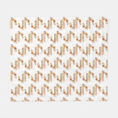 Stilvoll gesegnet, dankbar, dankbar, Erntedank Fleecedecke (Vorderseite (Horizontal))