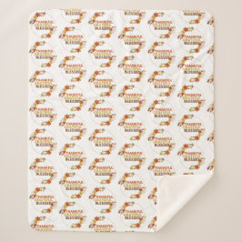 Stilvoll gesegnet, dankbar, dankbar, Erntedank Sherpadecke