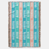 Stilvoll gesegnet, dankbar Dankbarer Erntedank Decke (Vorderseite Vertikal)