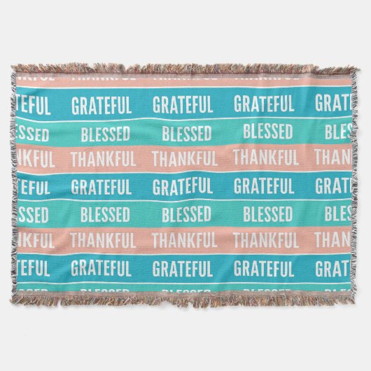 Stilvoll gesegnet, dankbar Dankbarer Erntedank Decke (Vorderseite)