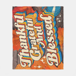 Stilvoll gesegnet, dankbar Dankbarer Erntedank Fleecedecke