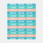 Stilvoll gesegnet, dankbar Dankbarer Erntedank Fleecedecke (Vorderseite)