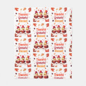 Stilvoll gesegnet, dankbar Dankbarer Erntedank Fleecedecke (Vorderseite)