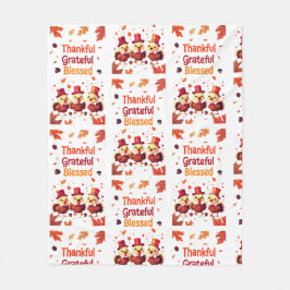 Stilvoll gesegnet, dankbar Dankbarer Erntedank Fleecedecke