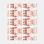 Stilvoll gesegnet, dankbar Dankbarer Erntedank Fleecedecke (Vorderseite)