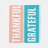 Stilvoll gesegnet, dankbar Dankbarer Erntedank Fleecedecke (Vorderseite)