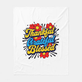 Stilvoll gesegnet, dankbar Dankbarer Erntedank Fleecedecke