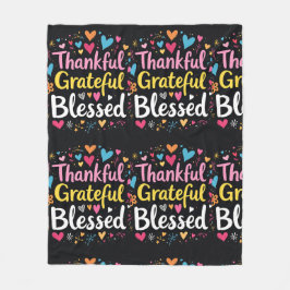 Stilvoll gesegnet, dankbar Dankbarer Erntedank Fleecedecke