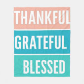 Stilvoll gesegnet, dankbar Dankbarer Erntedank Fleecedecke (Vorderseite)