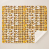 Stilvoll gesegnet, dankbar Dankbarer Erntedank Sherpadecke (Vorderseite (Horizontal))