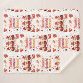 Stilvoll gesegnet, dankbar Dankbarer Erntedank Sherpadecke (Vorderseite (Horizontal))