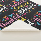 Stilvoll gesegnet, dankbar Dankbarer Erntedank Sherpadecke (3/4)