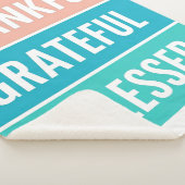 Stilvoll gesegnet, dankbar Dankbarer Erntedank Sherpadecke (3/4)