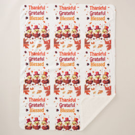 Stilvoll gesegnet, dankbar Dankbarer Erntedank Sherpadecke